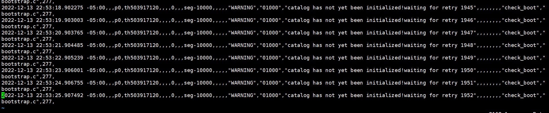 error1_catalog_has_not_yet_been_initialized!